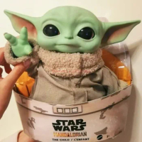 Marvel Star Wars Yoda Baby Action Figure Kawaii Yoda Plush Doll Toy Doll Ornament Children's Collection Birthday Creative Gift
