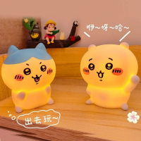 น่ารัก Chikawa Kawaii ห้องนอนเดสก์ท็อปตกแต่ง Hachiware Usagi การ์ตูนตุ๊กตาไวนิล Night Light Luminous