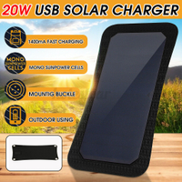 sunpower太陽能板單UBS穩壓器充電手機平板MP3戶外釣魚太陽能充電應急充電旅行野餐充電器發電
