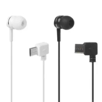 Universal Single Side Mono Wire Micro USB 5Pins Port Stereo Headset In-Ear Bluetooth Auxiliary Earphone