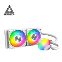 Montech 君主 HyperFlow ARGB 240 水冷散熱器 白