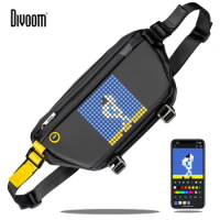 Divoom Sling Bag Customizable Pixel Art Speaker Bag Fashion Design Waterproof for Biking Hiking Outside Activity Big Space