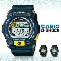 CASIO 卡西歐 G-SHOCK 數位電子錶 膠質錶帶 月相圖 抗低溫 防水200米 (G-7900-2D)