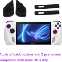 Rear Buttons and Port Cover for Asus ROG Ally, Port Guard Back Button Replacements for ROG Ally, Asus ROG Ally Accessories