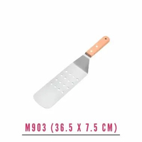 Griddle Spatula Sutil Masak Stainless Sus 304 Gagang Kayu / Spatula Griddle Sutil Teppanyaki SPATULA