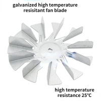 1PC High Temperature Resistance Motor Blade with Galvanized Sheet for Air Fryer Convection Oven Fan Motor Accessories
