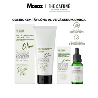 Combo Kem Tẩy Lông Olive Và Serum Dưỡng Da Cafuné Sau Tẩy Lông Vùng Kín, Bikini, Chân, Tay, Nách 100