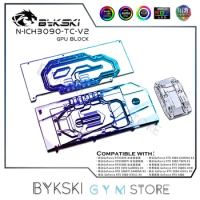 Bykski Video Card Water Block For Inno3D ICHILL RTX 3080 3080ti 3090GPU Active Backplate Double Side VRAM Cooler N-ICH3090-TC-V2