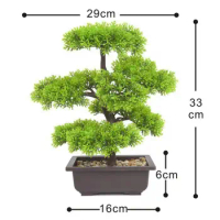 High Quality Plastic Special Nice-looking Simulation Pine Tree Home Decor Plants Bonsai Artificial Plant Bonsai Exquisite