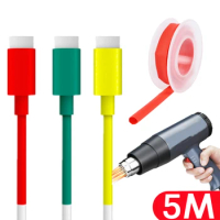 6MM Heat Shrink Tubing Tube Wire for Apple Data Cable iPhone 5 S 6 S iPad4 Air Mini DIY Insulation Cables Protection Heatshrink