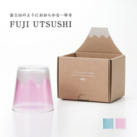 【日本製】FUJI UTSUSHI富士山輕透玻璃杯  粉