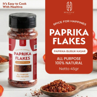 HEALTIVA Paprika Flakes 45gr Paprika Kering Kasar Bumbu Tabur Non MSG Tanpa Pengawet Premium