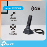 TP-Link Archer TXE70UH AXE5400 Wi-Fi 6E 高增益無線 USB 網卡    