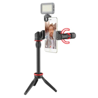 BOYA BY-VG350 Ultimate Smartphone Video Kit BY-MM1+ Shotgun Microphone LED-light+Video Microphone+Mini Tripod for Vlogging