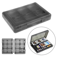 Games Accessories Case 28-In-1 Black Game Card Case Holder Cartridge Storage Box For Nintendo DS 3DS Holder Wholesale