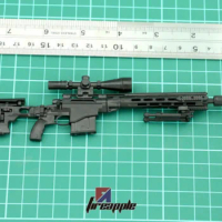 1:6 Scale Weapon Model Assembly Sniper rifle Gun 4D Black MSR For 12" Figure