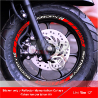 Stiker Velg Honda Scoopy