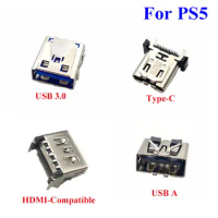 1PCS For PS5 USB 2.0 Type C Type A USB 3.0 HDMI-Compatible Type-C Charging port Jack Socket Connector