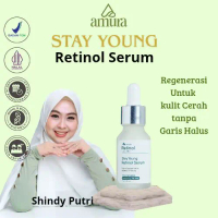 Amura Stay Young Retinol Serum 15ml | Memudarkan Flek Hitam Menyamarkan Garis Halus dan Kerutan