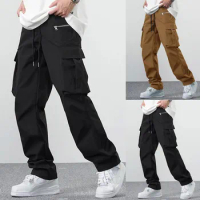 casual pants Sports Pants Men's Autumn Thin Slim Fit Breathable Wear Pants Straight Quick Drying Casual pantalones cargo hombre