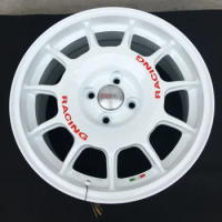 White RACING 15 16 Inch 4X100 4X114.3 Car Alloy Wheel Rims