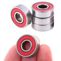 5pcs merah abec-7 608rs skateboard roller dimeteraikan bola bola 8x22x7mm