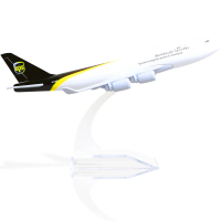 รุ่นเครื่องบินโบอิ้ง 747, UPS Air, Diecast Metal, สเกล 1:400, เครื่องบินรุ่น 747 ทั้งหมดโลหะผสม, จอแ
