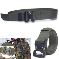 Tactical Belt Accessories Military Airsoft Combat Belt Training Quick Release Tactical gear Sport Pistol Waist Metal