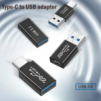 10PCS/lot USB C OTG Adapter Type C to USB3.0 Male Type-C Female Converter For Macbook pro Xiaomi Samsung S10 Otg Cable Connector