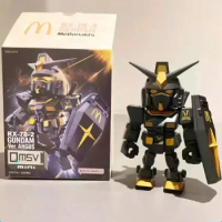 Gundam Action Anime Qmsv Mini Figure Namco Mcdonalds Rx-78-2 Ver Angus Model Doll Figurine Statue 2023 2024 Christmas Gifts