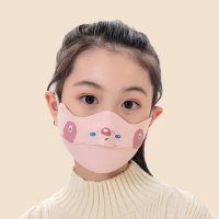 【NicoFun 愛定做】3入 萌趣 兒童防風保暖3D 卡通口罩 透氣護眼角 N95熱風棉防護口罩(可水洗 可調式耳扣)