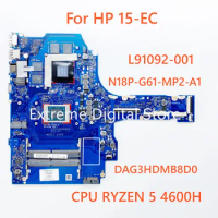 L91092-001 DAG3HDMB8D0 is applicable FOR HP 15-EC notebook computer motherboard CPU R5 R7 GPU:GTX1650/1650TI tested qualified