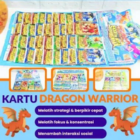 HC589 [ECER 1 SACHET] MAINAN ANAK KARTU INTI SERANG NAGA DRAGON WARRIOR CARD
