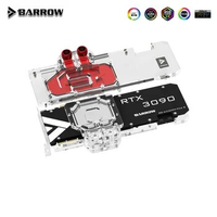 BARROW GPU Water Block For ZOTAC RTX 3090/3080 Ti 12G6X Graphics card Cooler 5V ARGB 3PIN AURA SYNC BS-AIC3090-PA2