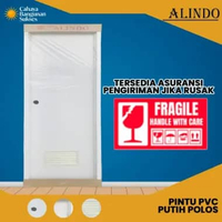 TERLENGKAP Pintu Kamar Mandi / Pintu PVC Tebal / Pintu PVC Polos,Krem