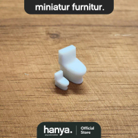 Maket Toilet duduk kloset wc - maket interior Miniatur Furnitur - Toilet Skala 1:50 / 1:100