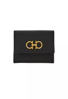 Salvatore Ferragamo Gancini Card Holder Black 779901