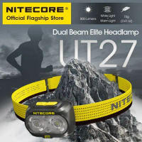 NITECORE UT27 800 Lumens Headlamp Trail Running Headlight Warm White Floodlgiht Camping Trekking ,USB-C Rechargeable Battery
