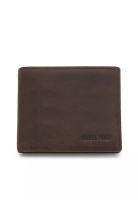 Swiss Polo Genuine Leather RFID Short Wallet (真皮錢包) - 棕色