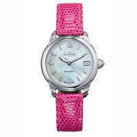 DAVOSA Ladies Delight 系列 經典時尚腕錶-白x粉色錶帶/34mm