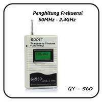 Frequency Counter Meter - Alat Pengukur Tingkat Frekuensi 50MHz - 2.4GHz GY 560
