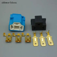 shhworldsea 5/10/50/100sets 7.8mm H4 9003 Xenon Light Ceramic male Female Plug Connector Socket HID Bulb Adapter