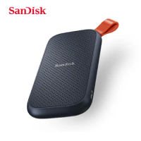 Original SanDisk E30 External SSD Hard Drive Portable 2TB 1TB 480GB USB3.2 Black Type C Hard Drive Laptop High Speed 520M/S