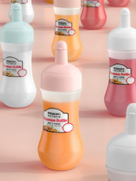 番茄醬擠醬瓶食品級果醬蜂蜜奶油商用大口徑透明塑料瓶撒垃擠壓瓶