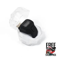 Prodigo * Tasbih Digital Hitam Pinisi I Cincin Tasbih Digital LED I Alat Hitung Dzikir I Tasbih Dzik