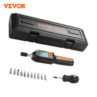VEVOR 1/4" Digital Torque Screwdriver Drive Screwdriver Torque Wrench with Bits &amp; Case Electrician Torque Screwdriver with LCD