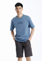 FOREST Forest Oversized Heavy Weight 320gsm Dual-ply Cotton Yarn Short Sleeve T Shirt Men - 24091-38