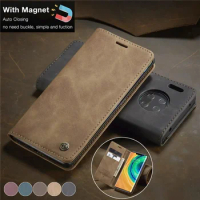 Luxury Magnetic Flip Leather Case For Huawei Mate 30 60 Pro Nova 7i 4E 3E Y7A Wallet Card Slot Back Cover for Honor 80 Pro X40
