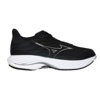 MIZUNO WAVE RIDER 28 SW 女慢跑鞋-4E-超寬楦 J1GD240622 黑灰