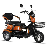 New Electric Tricycle Adult 3 Wheel Motorcycle Mobility Scooter With armrests with basket Electric Tricycle Electric Scooter